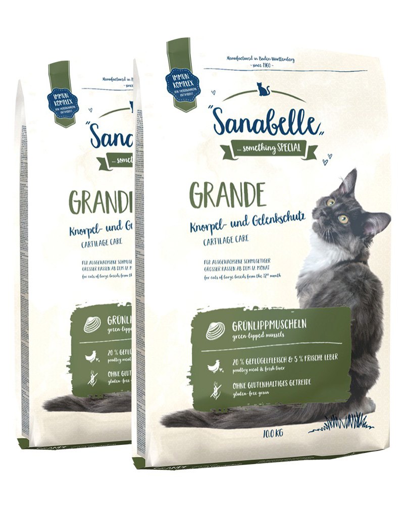 Sanabelle Grande Droogvoer Voor Volwassen Katten Van Grote Rassen – 10 Kg – Met Vers Gevogelte, Zonder Granen En Suiker