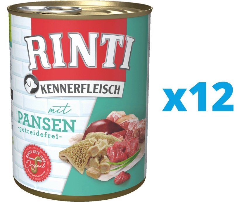 RINTI Kennerfleisch Rumen a bendővel 12x800 g