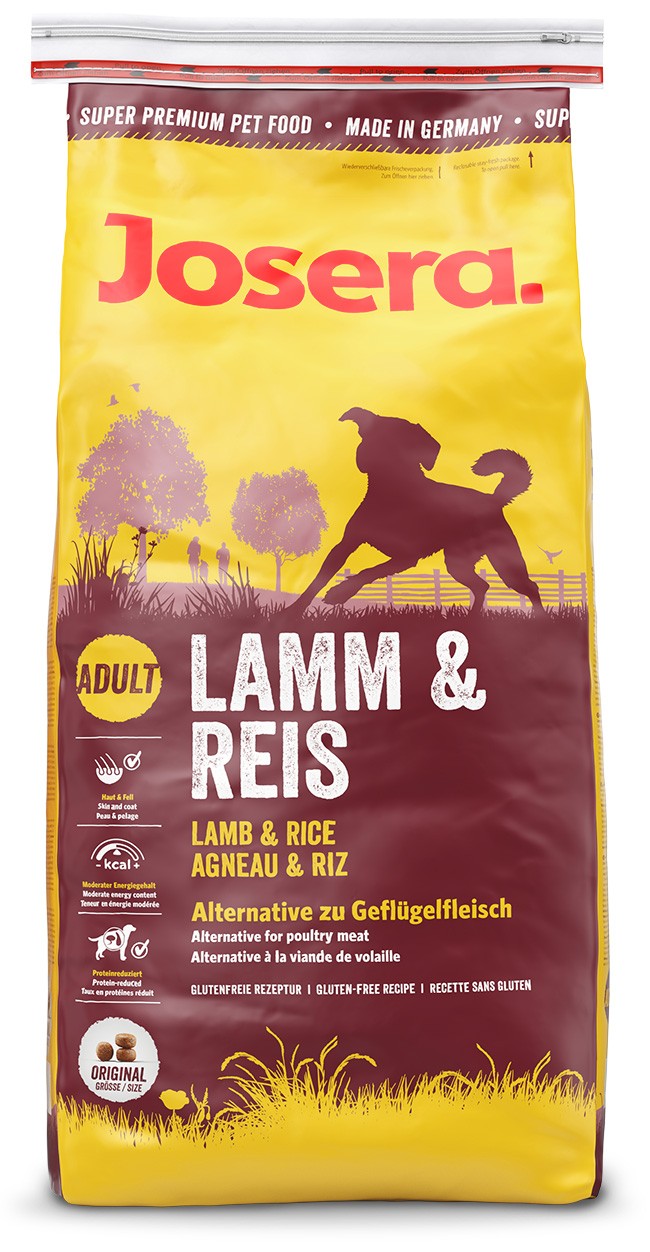 JOSERA Lamb Rice 15 kg finom bárányhússal Kutya Kutyaeledel és