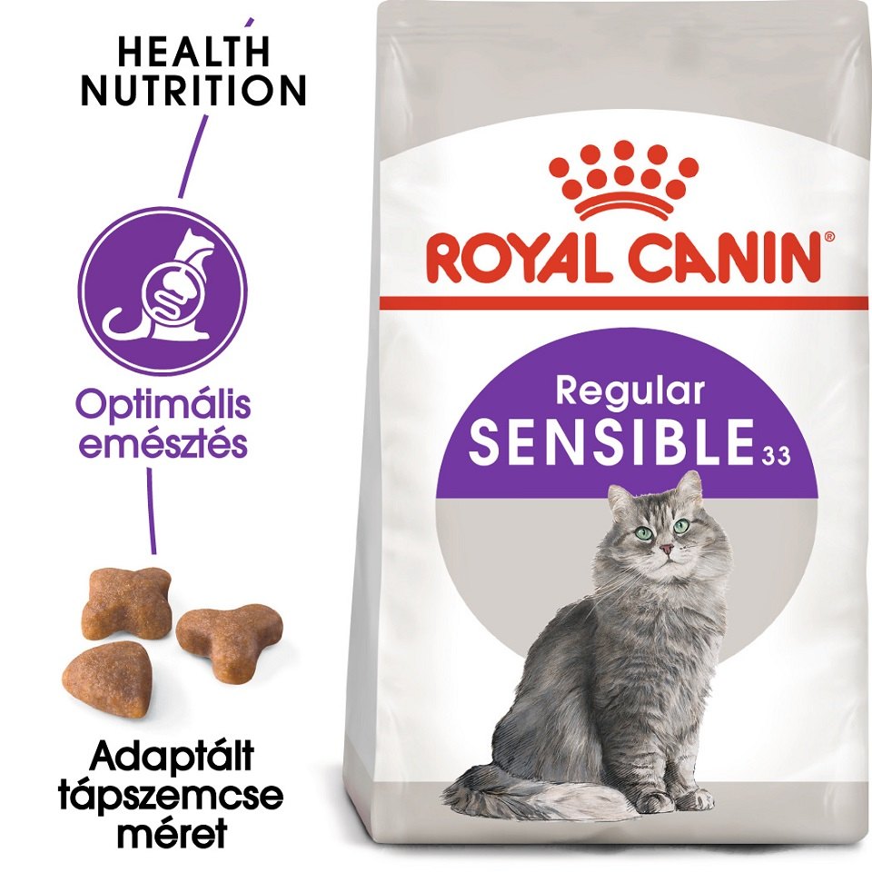 ROYAL CANIN SENSIBLE - érzékeny emésztésű felnőtt macska száraz táp 20 kg (2 x 10 kg)