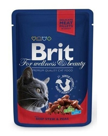 BRIT Premium Cat Adult MARHAPÖRKÖLT & BORSÓ 100g