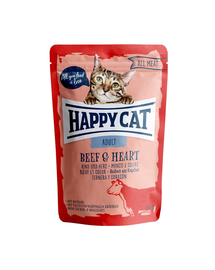 HAPPY CAT All Meat Adult Rind & Herz 85 g marhahús és szív