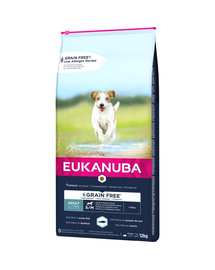 EUKANUBA Grain Free eledel felnőtt kis és közepes méretű kutyáknak 12 kg