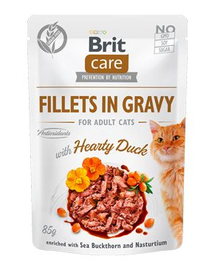 BRIT Care Fillets in gravy kaczka 24 x 85 g kacsafilé mártásban