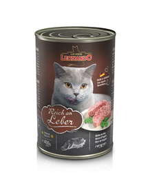 LEONARDO Quality Selection májban gazdag macskáknak 6 x 400 g