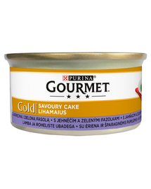 GOURMET Gold Savoury Cake Bárányhússal és zöldbabbal 85 g