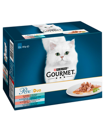 GOURMET Perle Duet Fish 12x85g nedves macskatáp