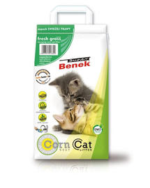 BENEK Super Corn Cat fű illatú kukoricadara macskáknak 25 l