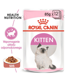 ROYAL CANIN Kitten Instinctive 4x85 g nedves eledel szószban 12 hónapos korig cicáknak