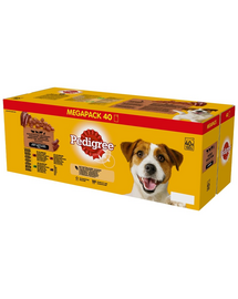PEDIGREE Adult nedves kutyaeledel vegyes ízekben 40 x 100 g tasak