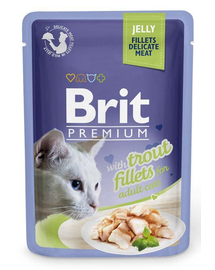 BRIT Premium Fillets in Jelly Pisztráng 24 x 85g