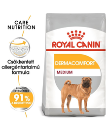 ROYAL CANIN MEDIUM DERMACOMFORT 12kg - száraz táp bőrirritációra hajlamos, közepes testű felnőtt kutyák részére