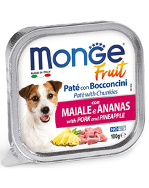 MONGE Fruit Dog sertéshús és ananász 100 g