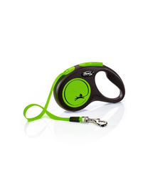 FLEXI New Neon S Tape 5 m green automata póráz