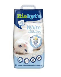 BIOKAT'S White dream Classic 12 l fehér bentonit szemcse