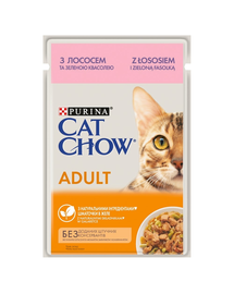 PURINA CAT CHOW Adult lazaccal és zöldborsóval 26 x 85 g