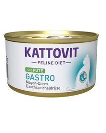 KATTOVIT Feline Diet Gastro Pulyka 85 g