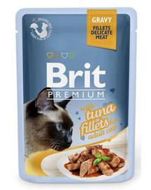 BRIT Premium Cat Fillets in Gravy TONHAL 85g