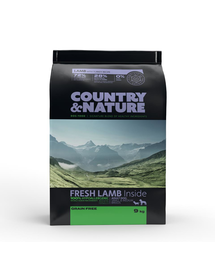 COUNTRY&NATURE Lamb with Turkey Recipe 9 kg Kis és közepes fajtájú kutyatáp Bárány és pulyka