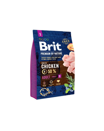 BRIT Premium By Nature Adult Small Brit CSIRKES 3 kg