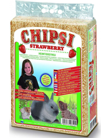 JRS Chipsi Strawberry - szamóca fűrészpor 60 l