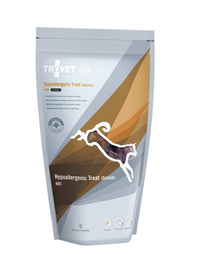 TROVET Hypoallergenic Treat Ostrich HOT Dog gyomor funkcionális finomságok 150 g