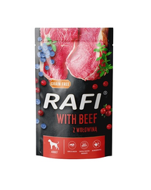 DOLINA NOTECI RAFI marhahússal, áfonyával és áfonyával kutyáknak 500 g