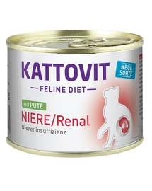 KATTOVIT Feline Diet Renal Pulyka 185 g