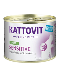 KATTOVIT Feline Diet Sensitive Turkey pulyka 185 g