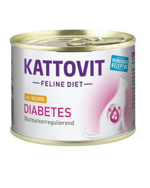 KATTOVIT Feline Diet Diabetes Csirke 185 g