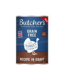 BUTCHER'S Original Recipe in Gravy kutyatáp, pulyka darabok mártással 400g