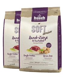 BOSCH Soft Senior kecske és burgonya 25 kg (2 x 12,5 kg)