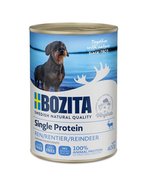 BOZITA Reindeer Singleprotein 400 g monoprotein élelmiszer rénszarvassal