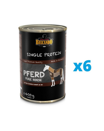 BELCANDO Single Protein Lóhús 6x400 g nedves kutyatáp