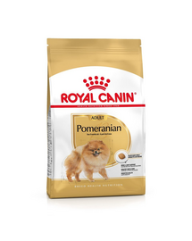 ROYAL CANIN Pomeranian Adult Száraz élelmiszer 3 kg + Pomeranian Adult Nedves eledel 12x85g