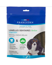 FRANCODEX RELAX apró rágócsíkok a fogkő és a szagok eltávolítására 228 g/15 csík