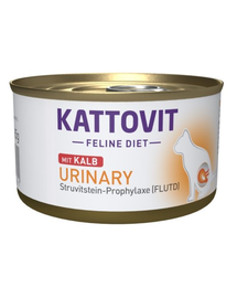 KATTOVIT Feline Diet Urinary Veal borjúhús 85 g