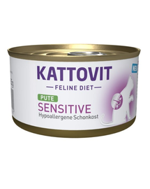 KATTOVIT Feline Diet Sensitive Turkey pulyka 85 g