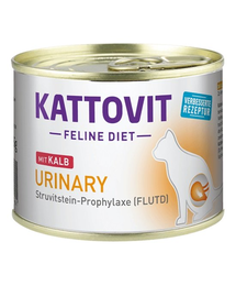 KATTOVIT Feline Diet Urinary Veal borjúhús 185 g