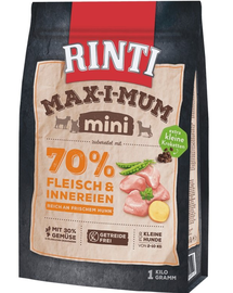 RINTI MAX-I-MUM Mini Adult Chicken csirkével kis fajták számára 1 kg