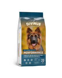 DIVINUS Performance német juhászkutyáknak és aktív kutyáknak 20 kg