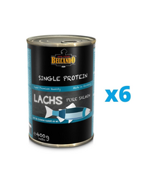 BELCANDO Single Protein Lazac 6x400 g nedves kutyaeledel