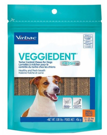 VIRBAC Veggiedent Fresh S (5-10 kg) kutyarágó 15 db