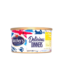 BUTCHER'S Classic Delicious Dinners csirke és pulykahabbal 85 g