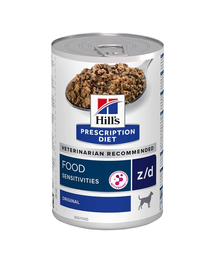 HILL'S Prescription Diet Canine z/d 370 g élelmiszer-intoleranciák esetén