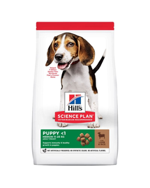HILL'S Science Plan Puppy <1 Medium breed szárazeledel rizzsel és bárányhússal 14 kg