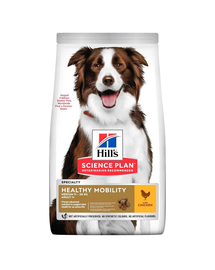 HILL'S Science Plan Canine Adult Healthy Mobility Medium Chicken 14 kg közepes fajtájú kutyatáp csirke ízületi támogatás