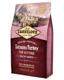 CARNILOVE Kitten lazac-pulyka kismacskáknak 6 kg