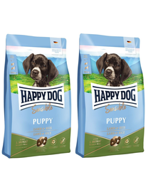 HAPPY DOG Sensible Puppy Lamm kiskutyáknak bárány és rizs 20 kg (2 x 10 kg)