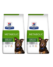 HILL'S Prescription Diet Canine Metabolic A fogyás és a fenntartás érdekében 8 kg (2 x 4 kg)